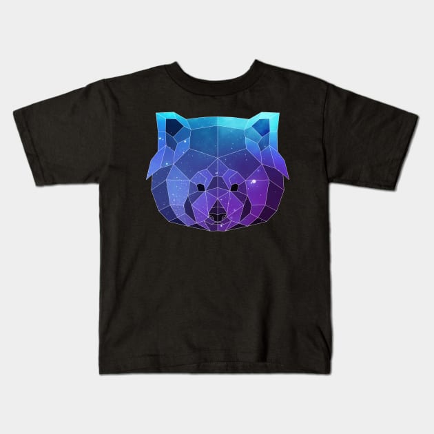 Galaxy Red Panda Kids T-Shirt by Jay Diloy